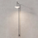 Ljojo Minimalist White Glass Wall Light Fixture Plug-In G9 Bulb for Parlor Bedroom Study