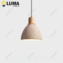 LED Japanese Travertine Stone Pendant Light for Kitchen Island by Ljojo
