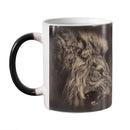 Ljojo Lion Ceramic Color Changing Coffee Mug, Funny Novelty Gift, Magic Tea Cup