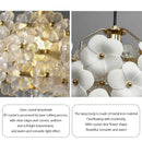 LED Flower Chandelier French Style Lighting for Bedroom Dining Room Decor by Ljojo