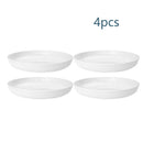 Ljojo 32pcs Reusable Plastic Cutlery Set, Wheat Bowls, Dessert Plates - Eco-Friendly Party Supplies