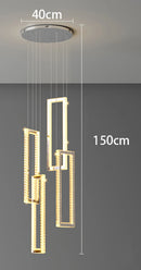 Ljojo LED Crystal Chandelier Ceiling Lamp for Elegant Indoor Lighting