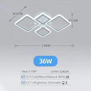 IRALAN Ceiling Lamp Remote Control Dimming Fixture for Bedroom Dining Room Kitchen by Ljojo