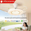 Bohemian Flower Design Invisible Fan Lamp by Ljojo - Full Spectrum Light