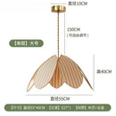 French Medieval Atmosphere Petal Pendant Lights LED E27 Fabric Art Hanging Lamp by Ljojo for Bedroom & Restaurant