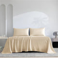 Ljojo 100% Organic Bamboo Silky Bed Sheet Set - Luxuriously Soft Hotel Bedding