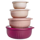 Ljojo Mixing Bowl Set with Lids, Food-Grade Salad Containers, Snack Bowls, Fresh-Keeping Bento Box