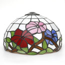 Ljojo 12" Scandinavian Stained Glass Cherry Blossoms Lampshade Retro Handmade Replacement