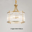 Golden Copper Glass Chandelier for Living Room by Ljojo - Modern Luxury Ceiling Pendant Light