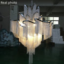 Modern Tassel Chandelier Hanging Light Luxury Pendant Lamp for Living Room by Ljojo