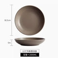 Ljojo 12-inch Ceramic Deep Plate for Dining, Soup, Salad - High-End Tableware