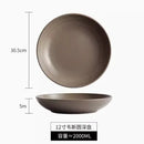 Ljojo 12-inch Ceramic Deep Plate for Dining, Soup, Salad - High-End Tableware