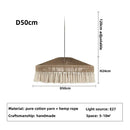 Modern Minimalist LED Pendant Light Wicker Rattan Chandelier for Living Room Decor by Ljojo