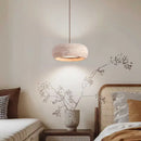 LED Pendant Light: Yellow Cave Stone Wabi Sabi Style Bedside Retro Cream Fixture by Ljojo