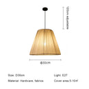 Ljojo Japanese Wabi-Sabi Linen E27 Pendant Lights Retro Catering Restaurant Hanging Lamps
