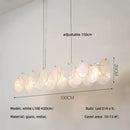 Ljojo Luxury Colorful Glass LED Pendant Lights French Modern Living Room Hanging Lamp