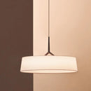 Ljojo LED Fabric Pendant Light - Modern Circular Hanging Lamp for Living, Dining, Bedroom, Kitchen, Island & Restaurant