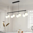Ljojo Magic Bean Pendant Chandelier White Glass Ball LED Lighting Kids Dining Room