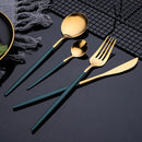 Ljojo 30 Piece Stainless Steel Flatware Cutlery Set