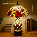 Ljojo Luxe Stained Glass Table Lamp for Living Room and Bedroom