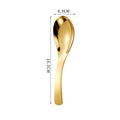 Ljojo 304 Stainless Steel Korean Children Soup Spoon Ice Cream Dessert Fruit Spoons