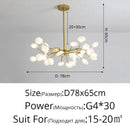 Firefly Ceiling Chandelier Pendant Light Decor G4 Led Lighting Hanging Lamp by Ljojo