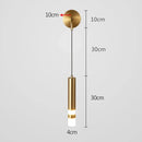 LED Wall Light Bedroom Lamp Reading Spotlight Chandelier Postmodern Minimalist Hotel Room Bedside Wall Light by Ljojo