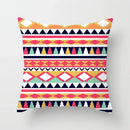 Geometric Nordic Cushion Cover in Yellow Red Blue for Sofa by Ljojo