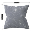 Ljojo 18" Sliver Grey Geometry Striped Pillowcase Home Decor Pillow Cover