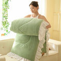 Ljojo Milk Fleece Winter Quilt: Thickened & Warm Comfortable Quilt Core