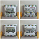 Happy Campers Owl Motorhome Print Pillow Case by Ljojo