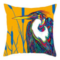 Blue Bird Print Cushion Cover by Ljojo - Home Decor Pillow Case for Sofa Bed