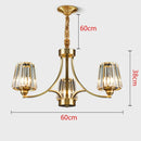 High Brightness LED Glass Chandelier - Modern Floral Pendant Light for Luxury Home Decor