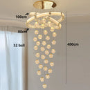 Ljojo LED Pendant Staircase Chandeliers for Modern Living Room Lighting