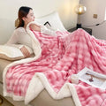 Ljojo 450g Full Matting Milk Fleece Double Layer Blanket