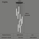 Large Staircase Chandelier LED Long Lamp for Home Hotel Hall Suspension Ljojo Chandelier Lighting