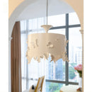 French Restaurant Pendant Lamp Modern Cream Iron Chandelier Bedroom Dining Table White Butterfly - Ljojo