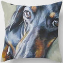Cute Dog Pattern Square Pillow Covers For Home Decor by Ljojo