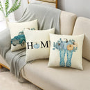 Big Blue Pumpkin Bike White Pillowcase Set for Home Decor - Ljojo