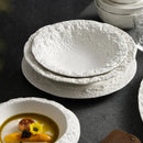 Ljojo Luxury White Ceramic Tableware Set - Bowl and Chopsticks Combination