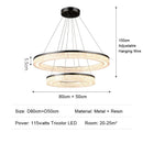 Ljojo Luxury LED Resin Pendant Light for Dining Room, Living Room, Bedroom