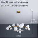 Nordic Design LED Pendant Lights: Sleek Glass Bubble Hanging Lamp by Ljojo