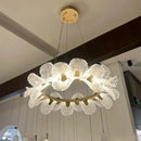 Crystal Flower Chandelier Artistic Pendant Light for Dining Room by Ljojo | Indoor Lighting Home Decor