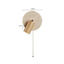 Huangdong Stone Bedroom Wall Lamp: Retro Silent Wind Study Wall Fixture by Ljojo