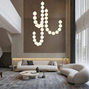 Nordic Style Acrylic Spherical Led Ceiling Lamp for Living Rooms by Ljojo