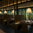 Ljojo Japanese Wabi-Sabi Linen E27 Pendant Lights Retro Catering Restaurant Hanging Lamps