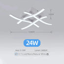 Ljojo 24W LED Modern Ceiling Chandelier for Stylish Living Room Lighting