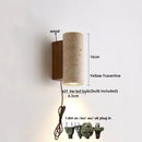 Ljojo LED Wall Sconce Stone Clock Light for Home Decor