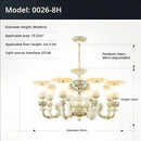 European Style Chandelier Living Room Atmosphere Luxury - Ljojo Resin Lamp