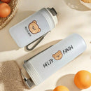 Ljojo 550ml Water Bottle - Sporty Portable Clear Cup with Rope